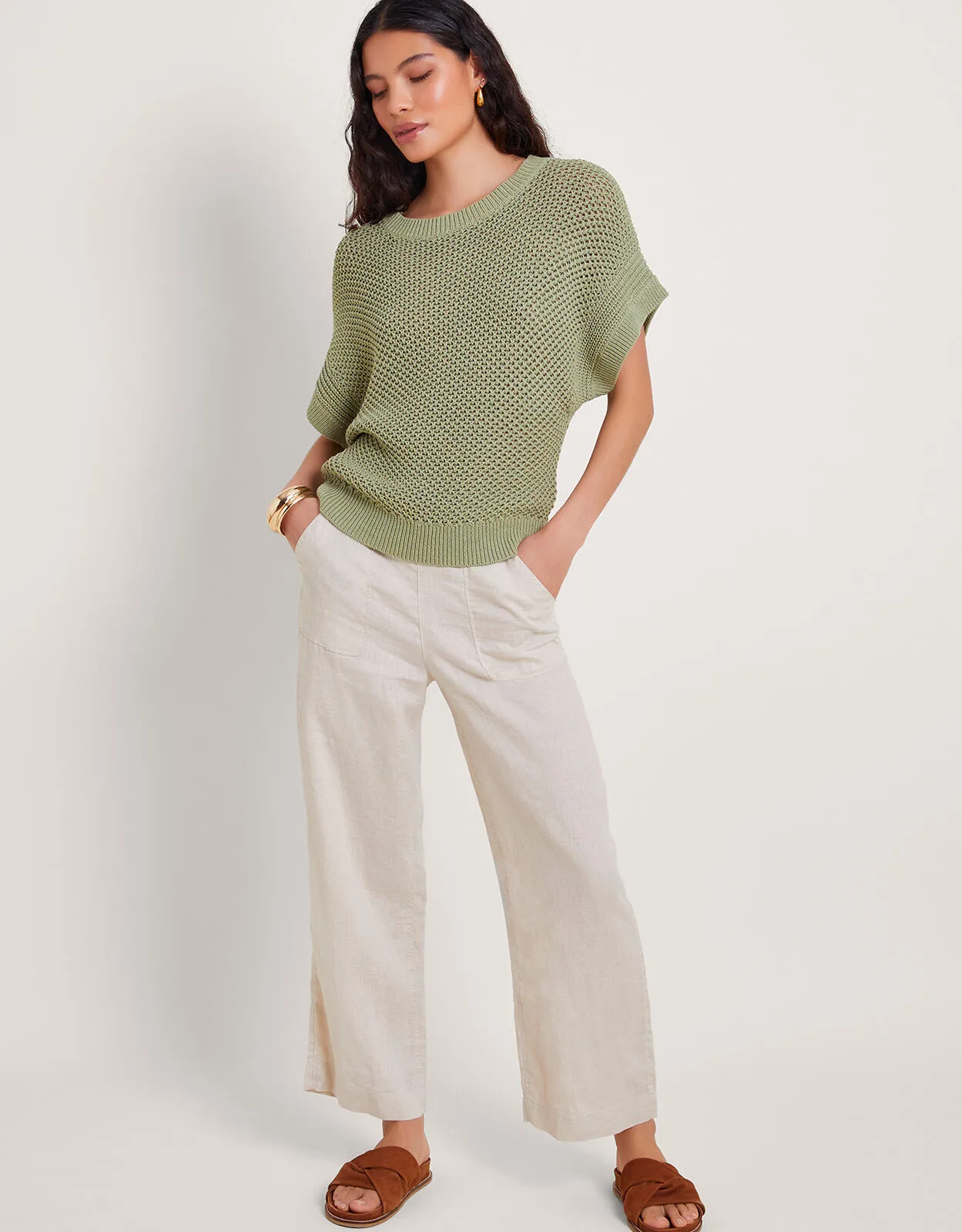 Sia Short Sleeve Jumper Green