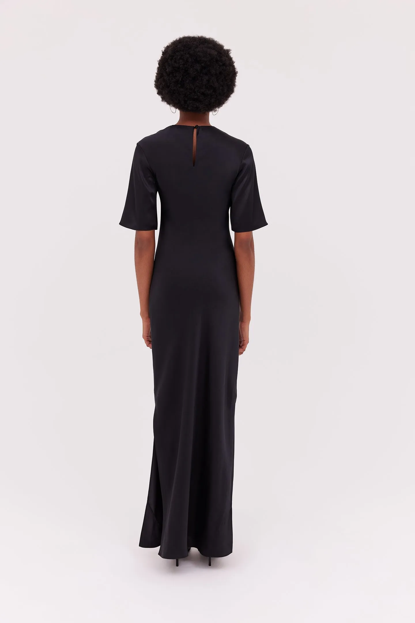 Silk Midi Dress