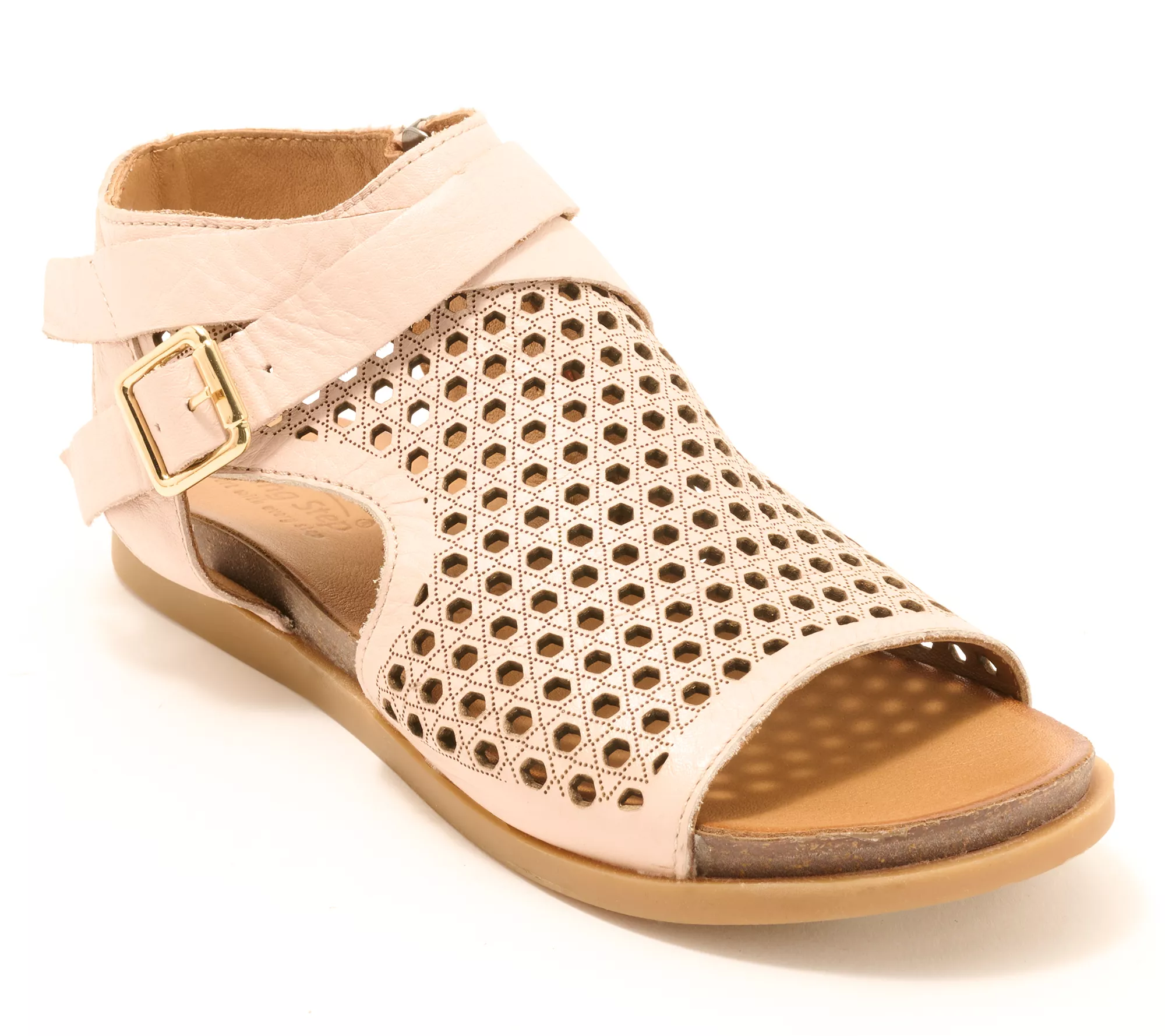 Spring Step Leather Sandals w/ Buckle - Covington