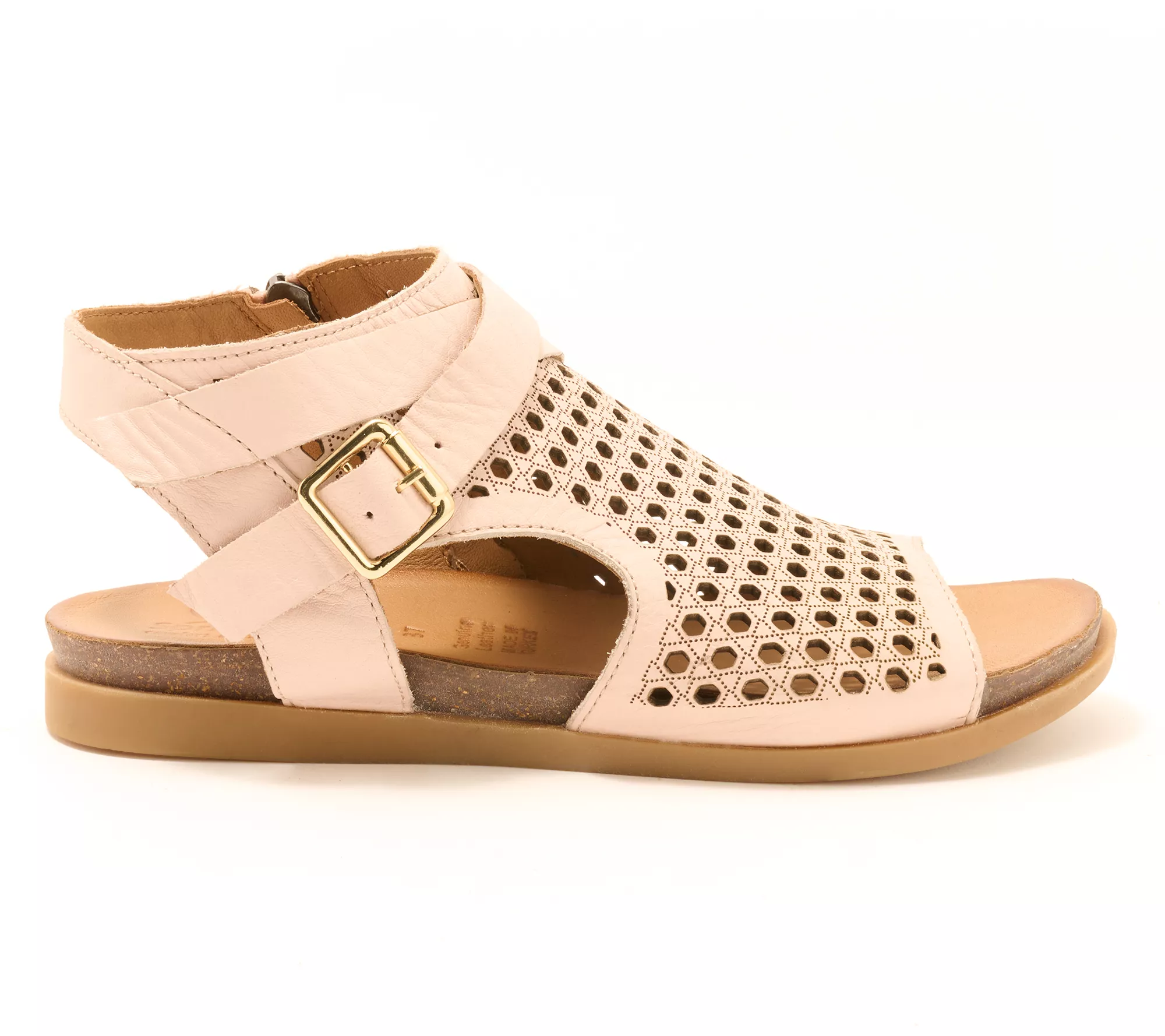 Spring Step Leather Sandals w/ Buckle - Covington