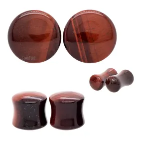 Stone Plugs - Red Tiger Eye