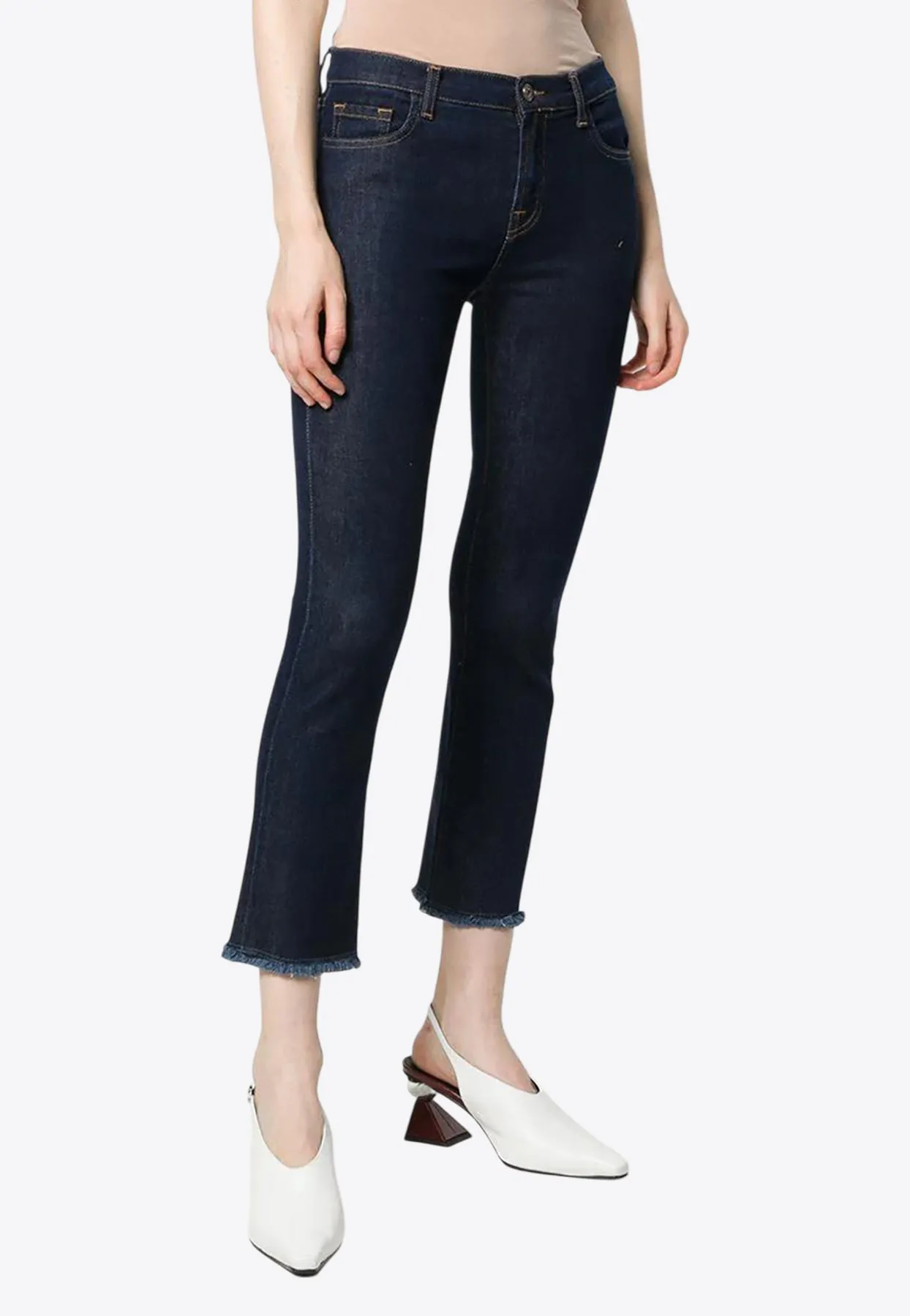Straight-Leg Cropped Jeans