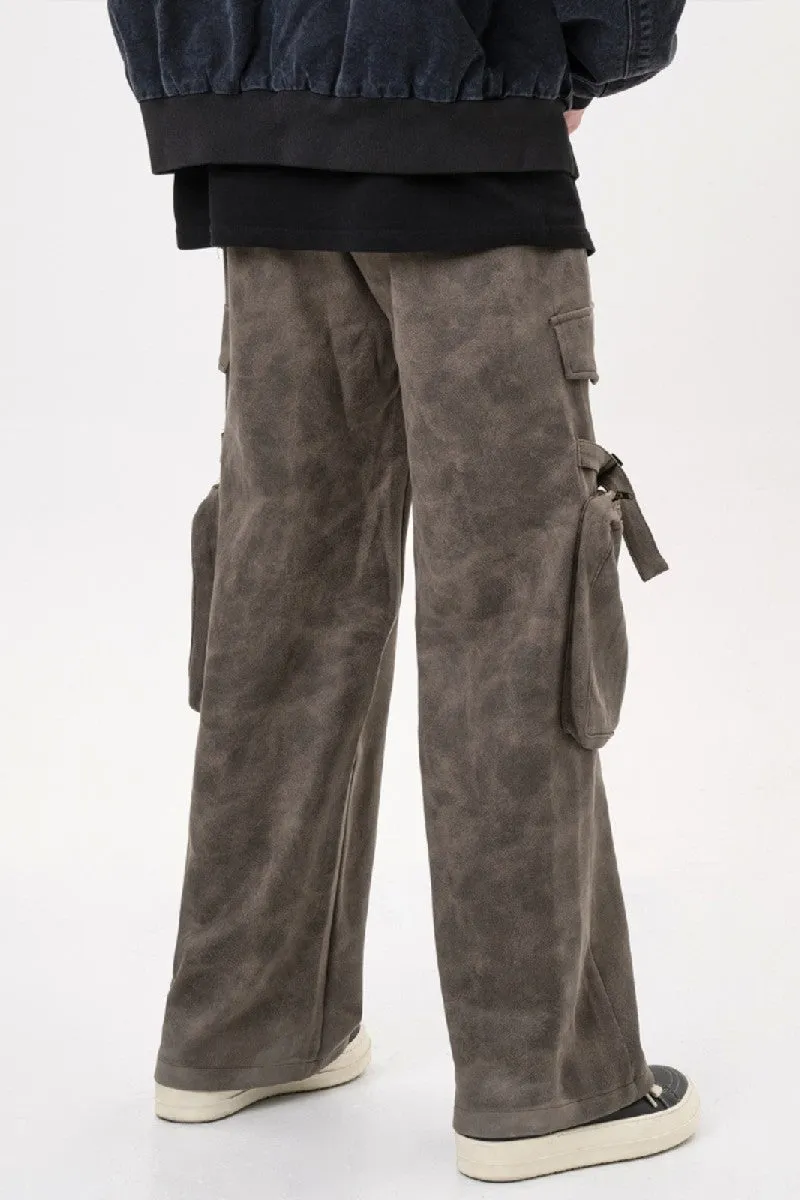 Suede Cargo Pants