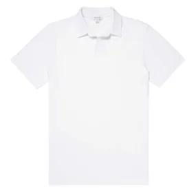 Sunspel Pima Polo Shirt White