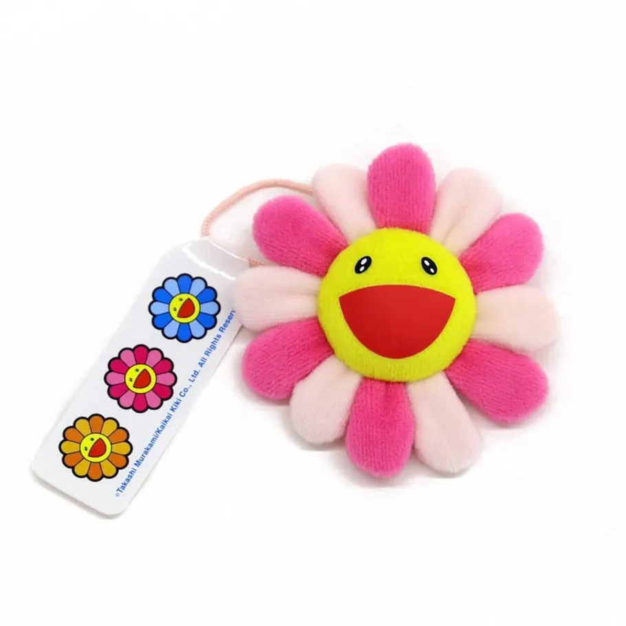 Takashi Murakami Kaikai Kiki Flower Plush Badge/Keychain/Pin Pink