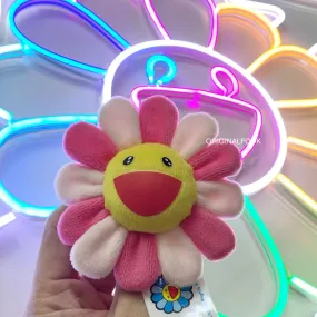 Takashi Murakami Kaikai Kiki Flower Plush Badge/Keychain/Pin Pink