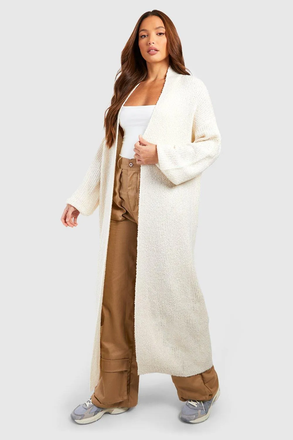 Tall Boucle Maxi Cardigan