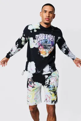 Tall Oversized Man Trippy Tour Sweater