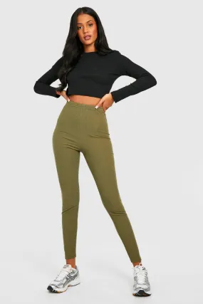 Tall Ripple Rib High Waisted Leggings