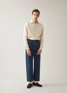 Teddy Long Sleeve Polo Shirt - Sand