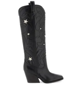 Texan Boots With Star Embroidery