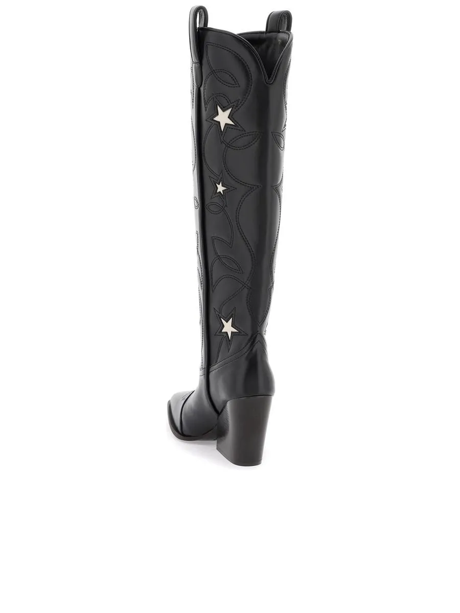 Texan Boots With Star Embroidery