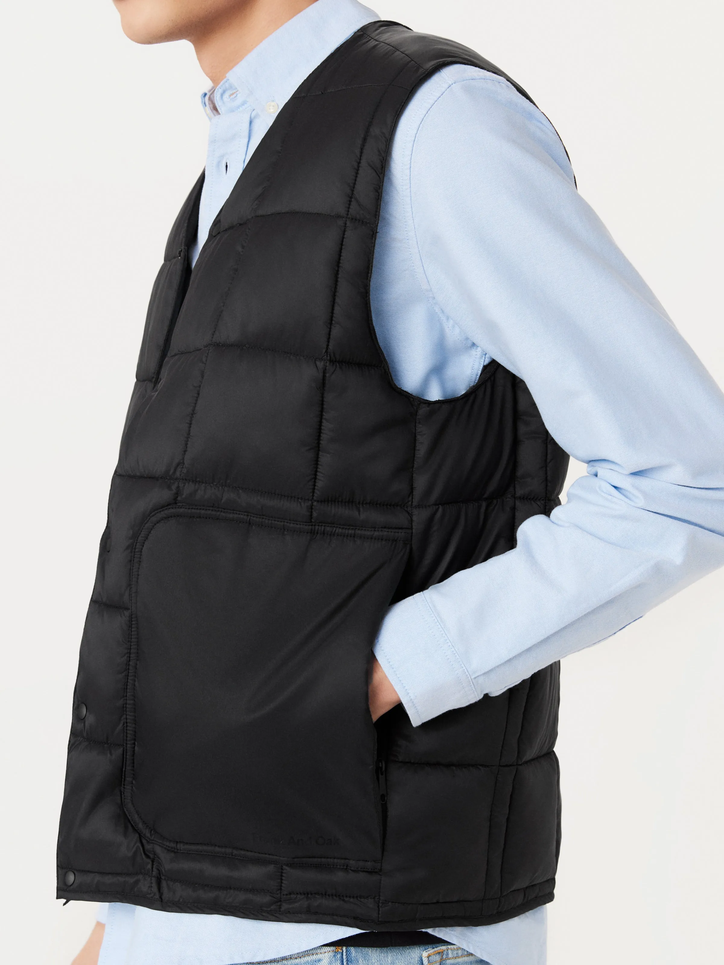 The Aero Quilted Vest in Black