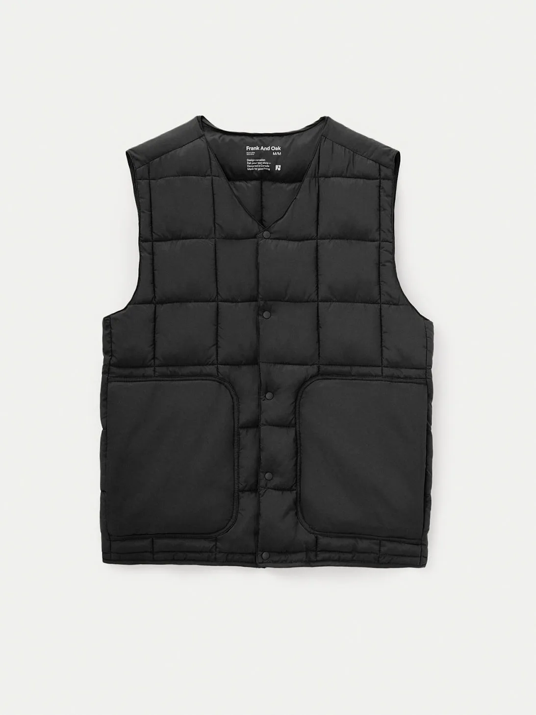 The Aero Quilted Vest in Black