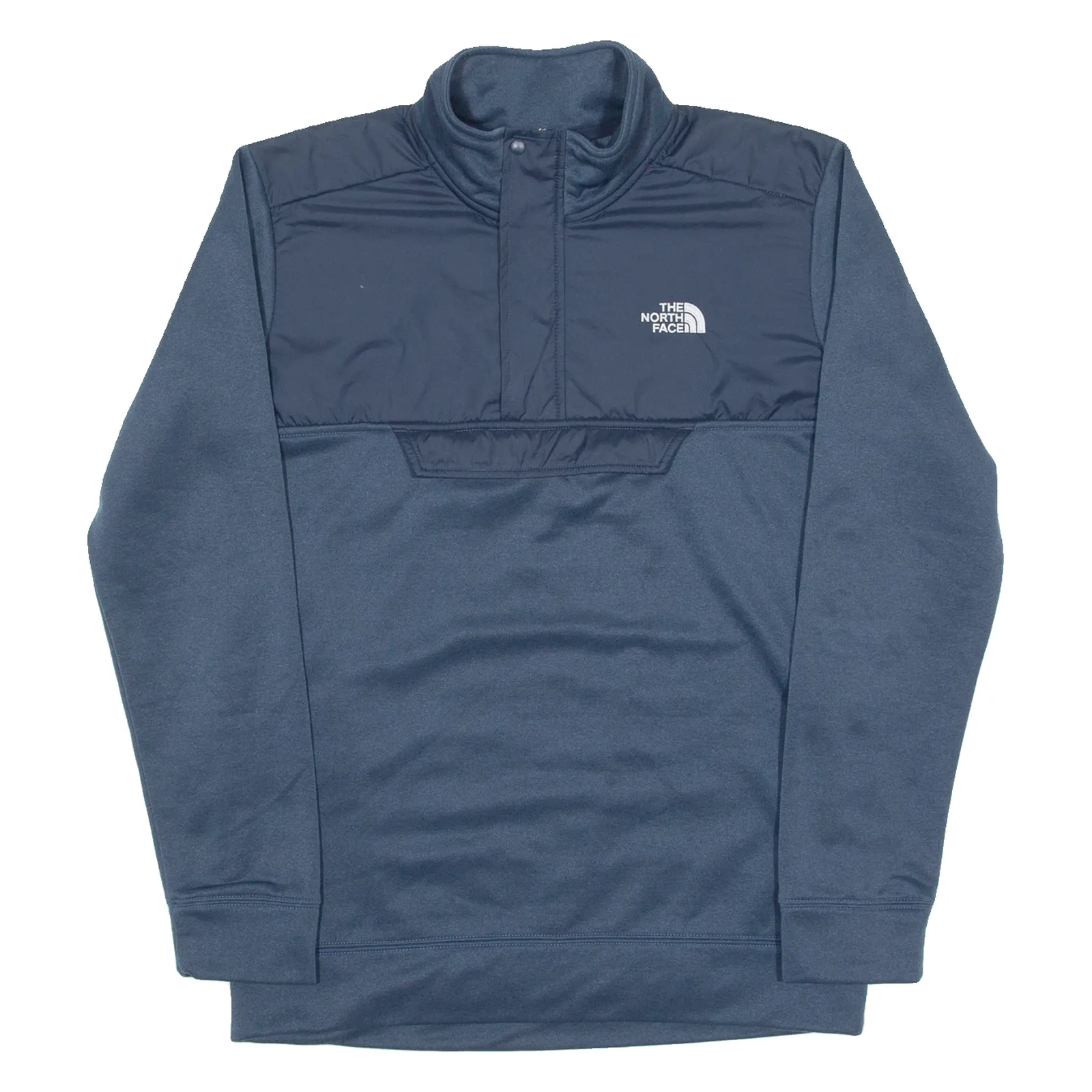 THE NORTH FACE Boys Sweatshirt Blue 1/4 Zip XL