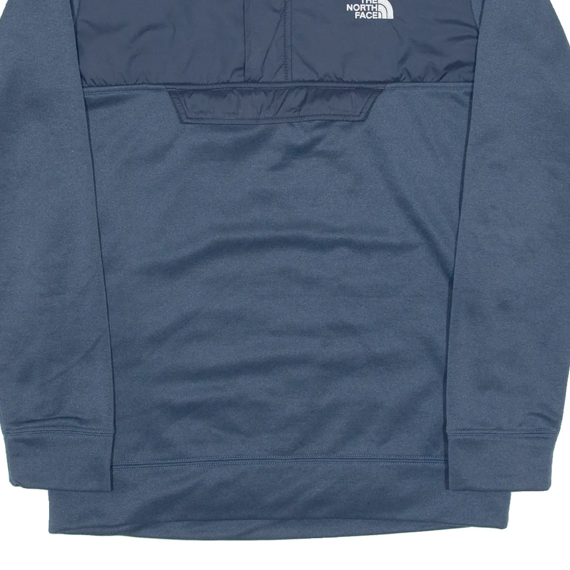 THE NORTH FACE Boys Sweatshirt Blue 1/4 Zip XL