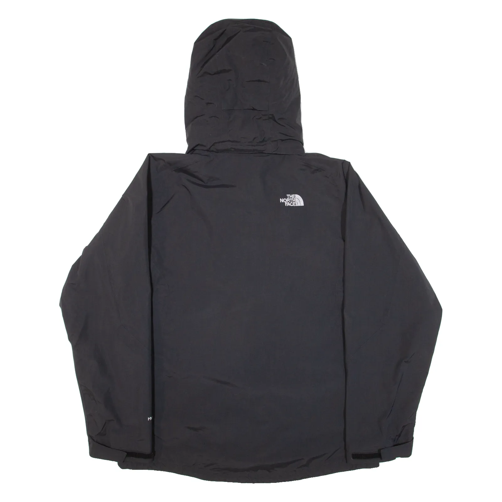 THE NORTH FACE Hyvent Mens Rain Jacket Black Nylon Hooded M