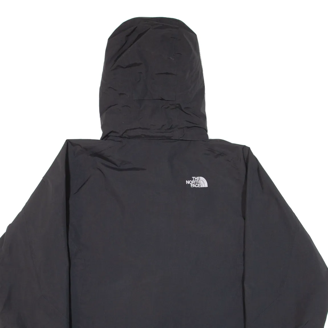 THE NORTH FACE Hyvent Mens Rain Jacket Black Nylon Hooded M