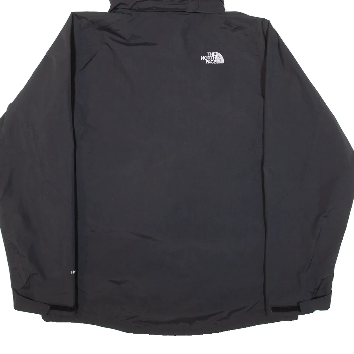 THE NORTH FACE Hyvent Mens Rain Jacket Black Nylon Hooded M