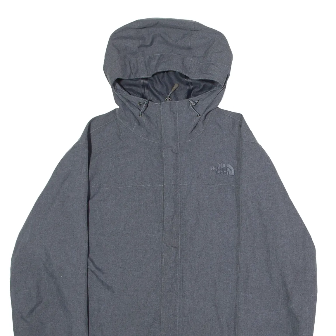 THE NORTH FACE Mens Jacket Grey Hooded Herringbone M