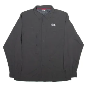 THE NORTH FACE Mens Plain Shirt Grey Long Sleeve S