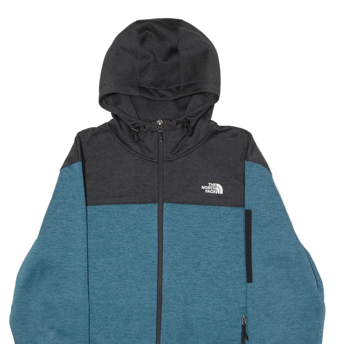 THE NORTH FACE Mens Shell Jacket Blue Hooded Colourblock XL