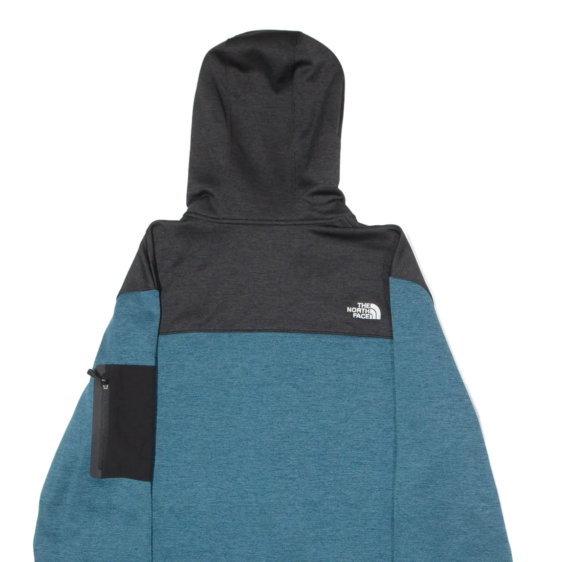 THE NORTH FACE Mens Shell Jacket Blue Hooded Colourblock XL