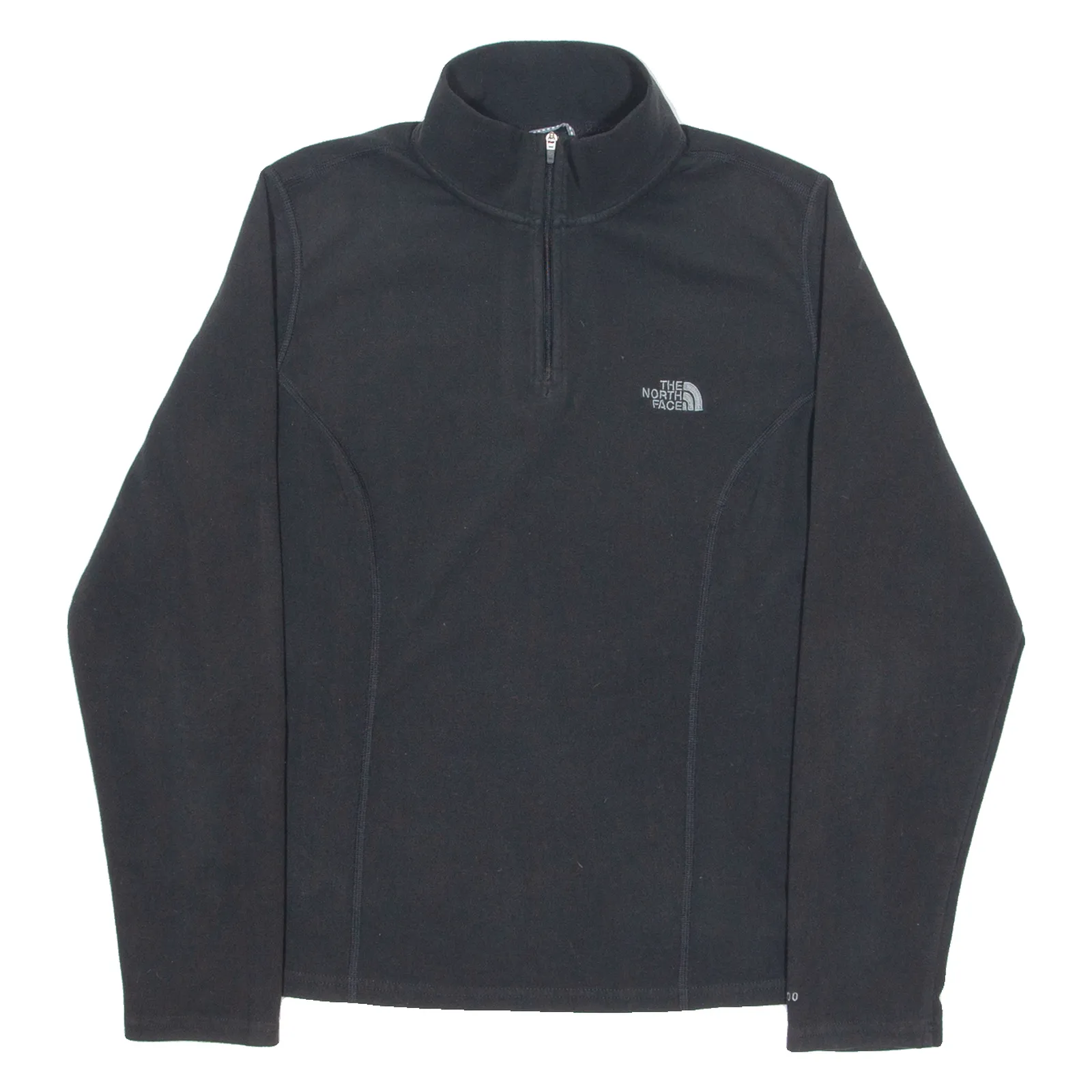 THE NORTH FACE Womens Fleece Black 1/4 Zip Tight Knit L