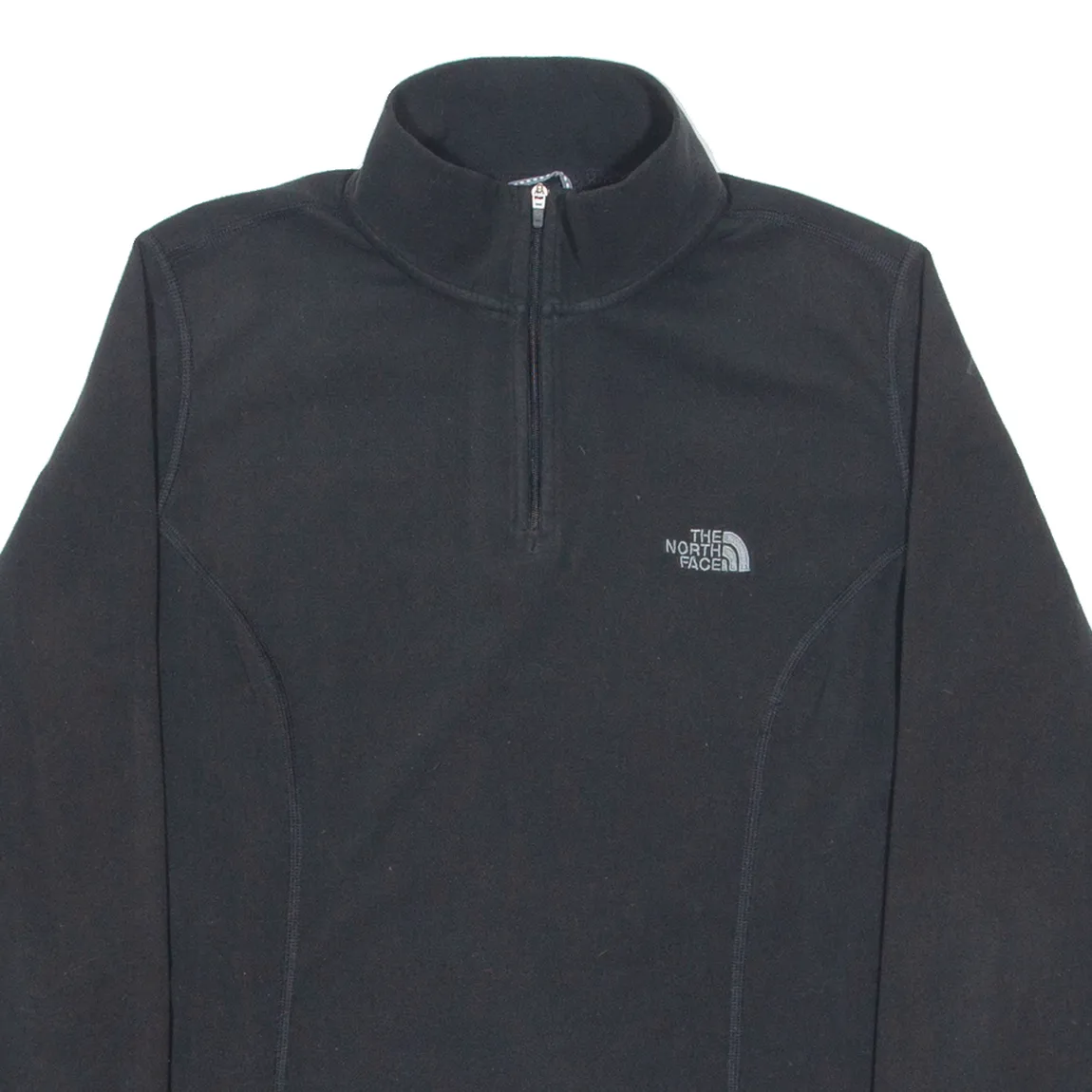 THE NORTH FACE Womens Fleece Black 1/4 Zip Tight Knit L