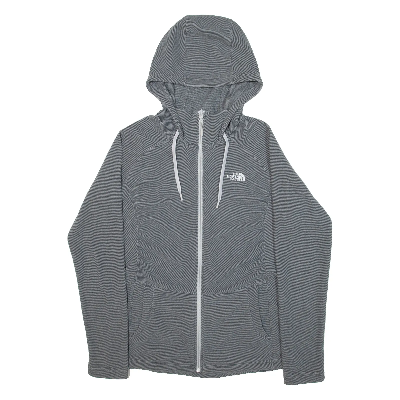 THE NORTH FACE Womens Fleece Jacket Grey Hooded S