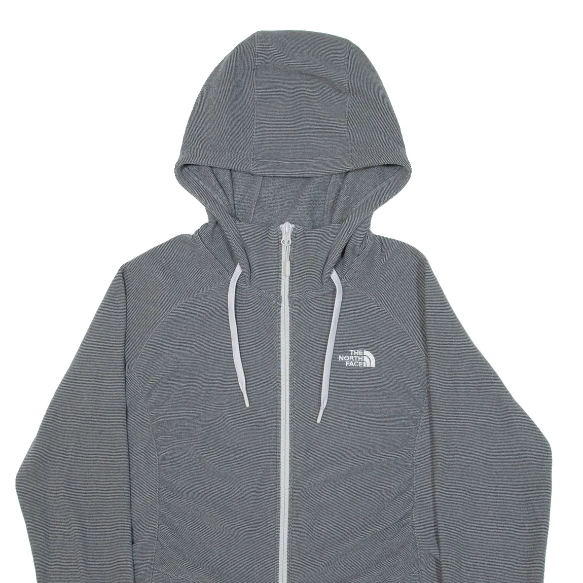 THE NORTH FACE Womens Fleece Jacket Grey Hooded S