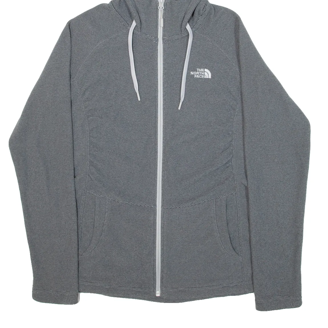 THE NORTH FACE Womens Fleece Jacket Grey Hooded S