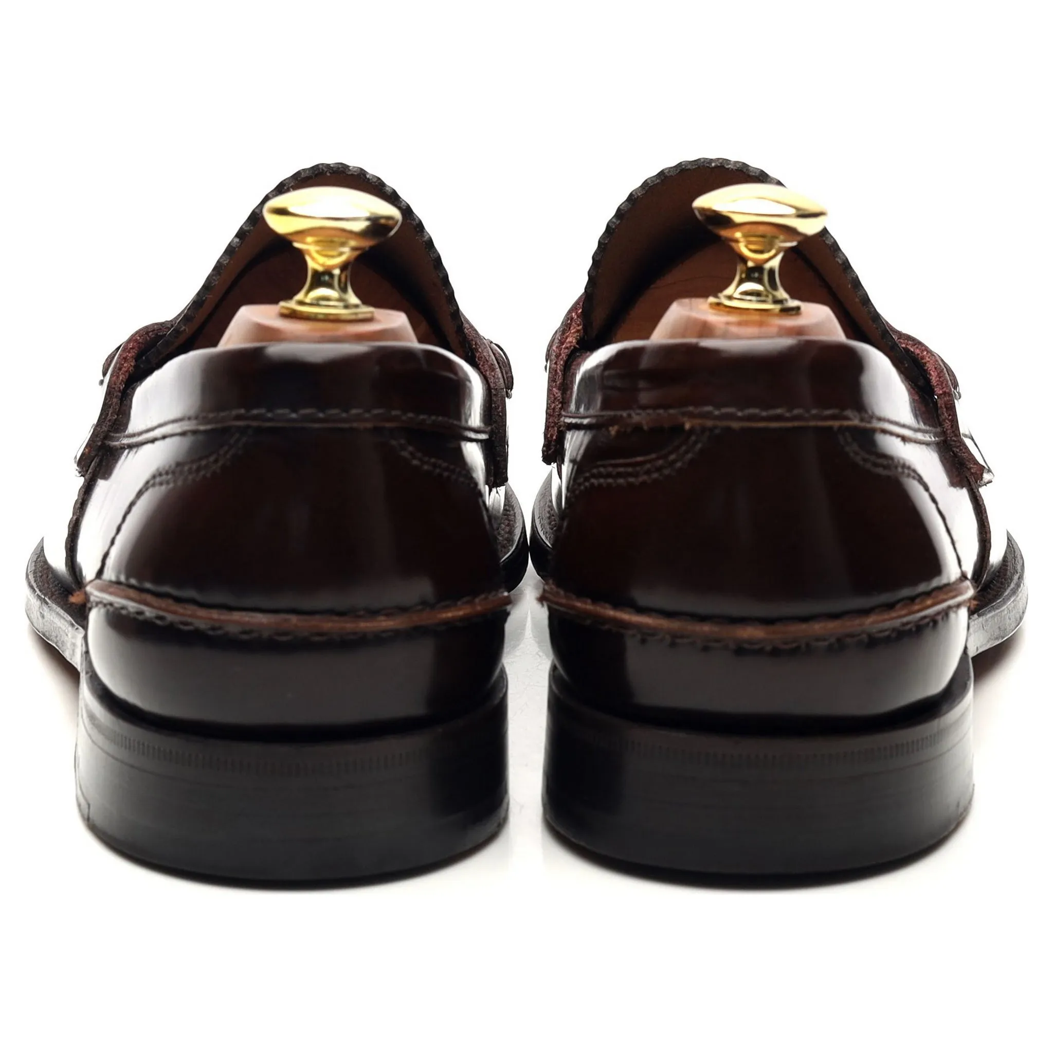 'Tunbridge' Dark Brown Leather Loafers UK 8.5 F