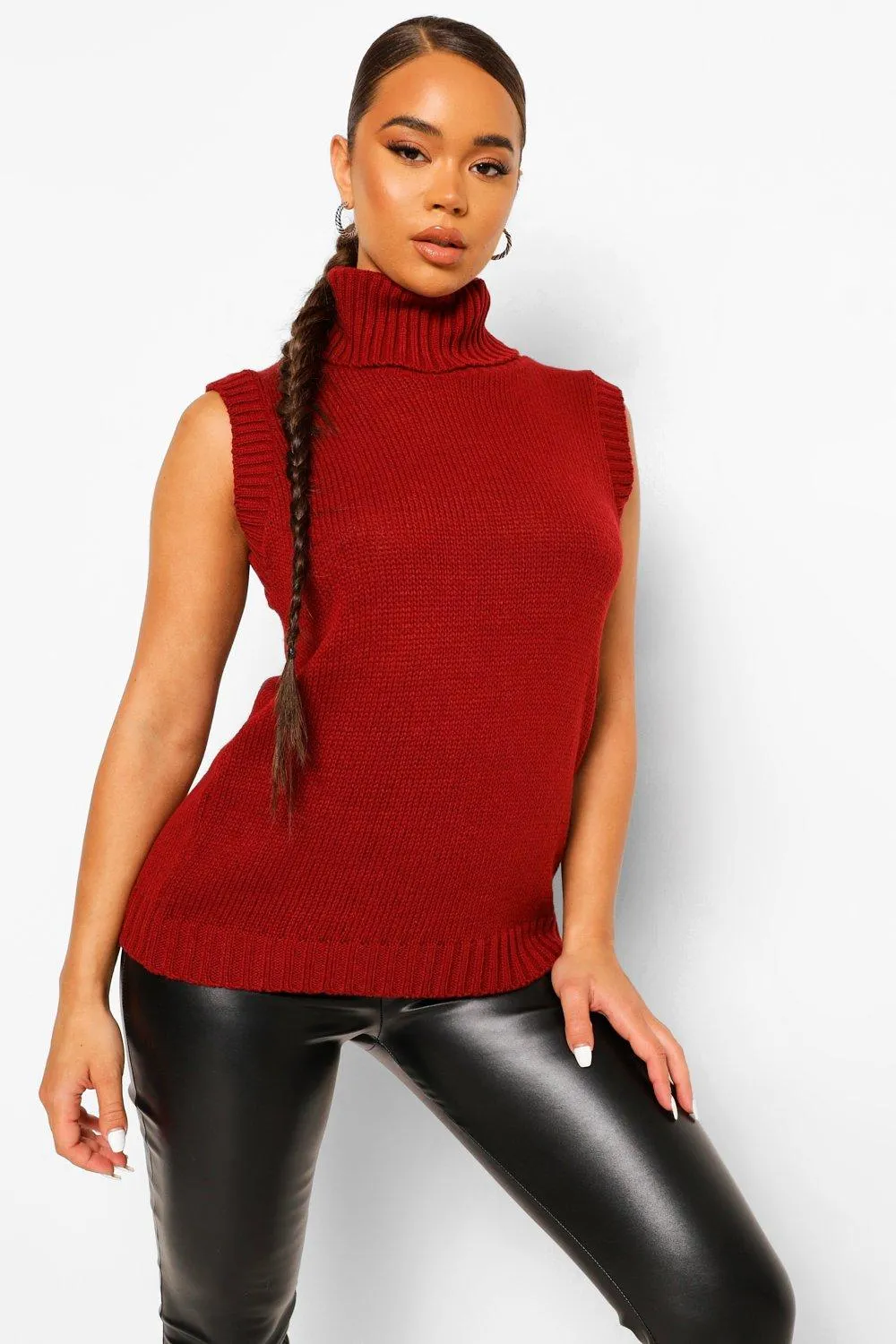 Turtleneck Sweater Tank Top