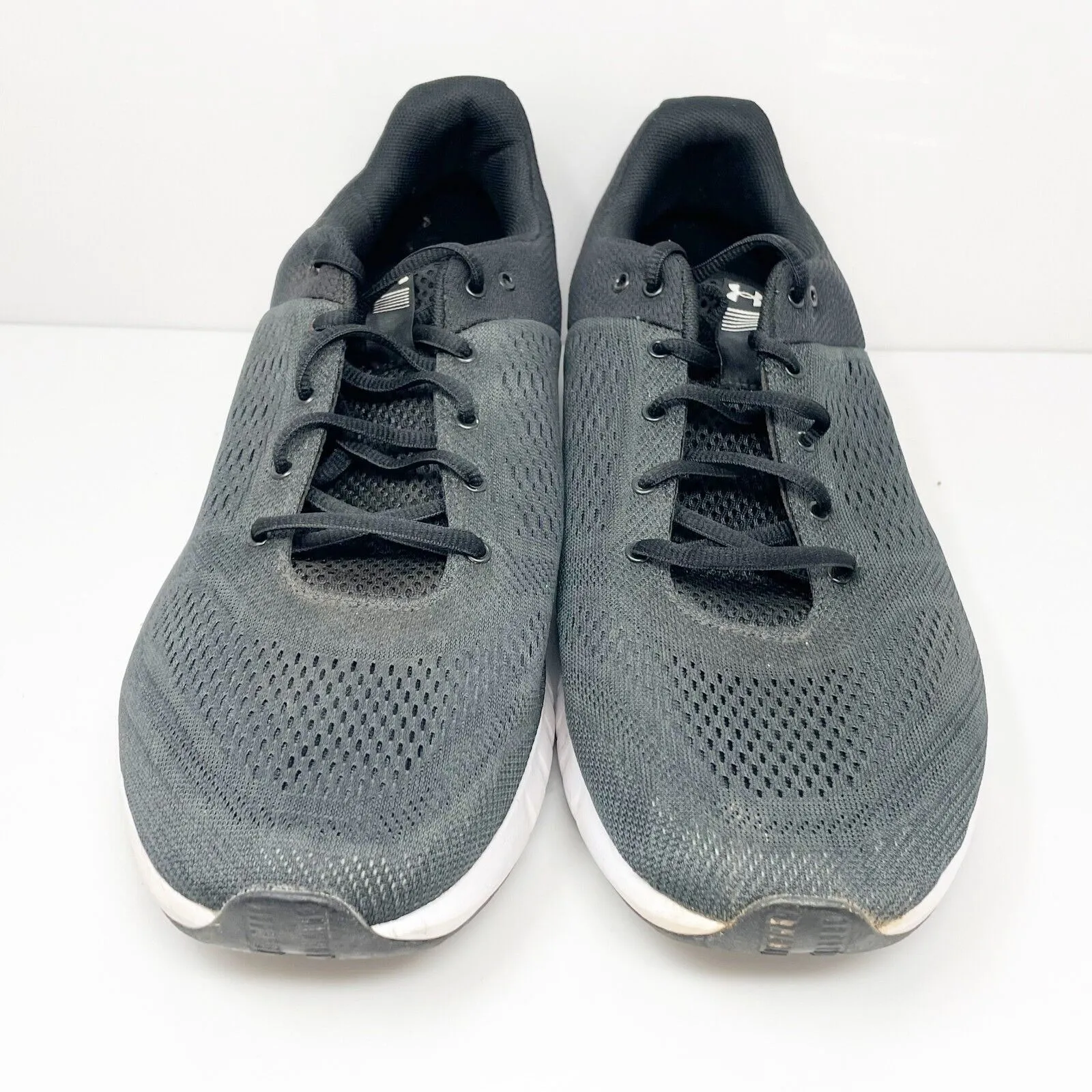 Under Armour Mens Micro G Pursuit 3000011-102 Black Running Shoes Sneakers Sz 13