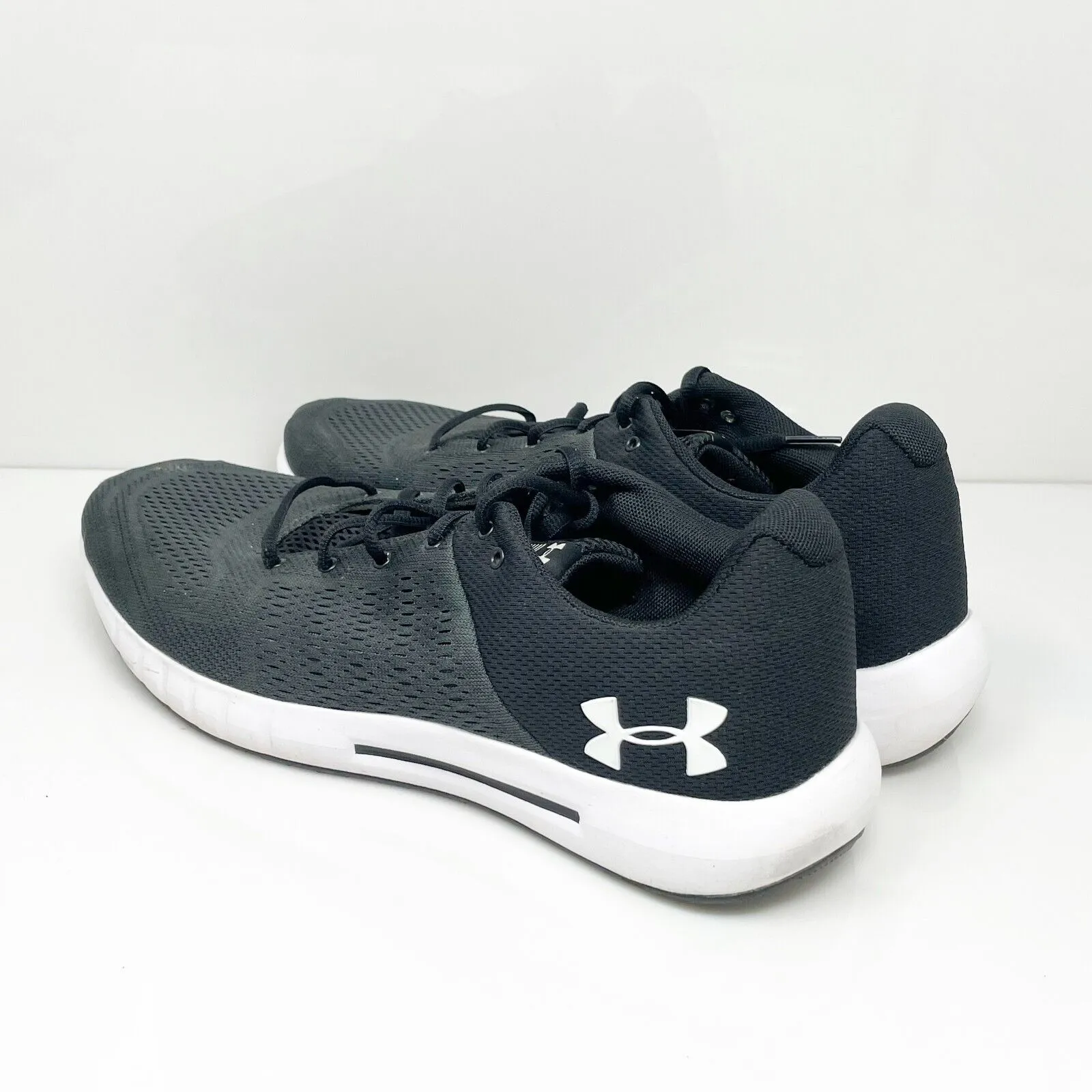 Under Armour Mens Micro G Pursuit 3000011-102 Black Running Shoes Sneakers Sz 13