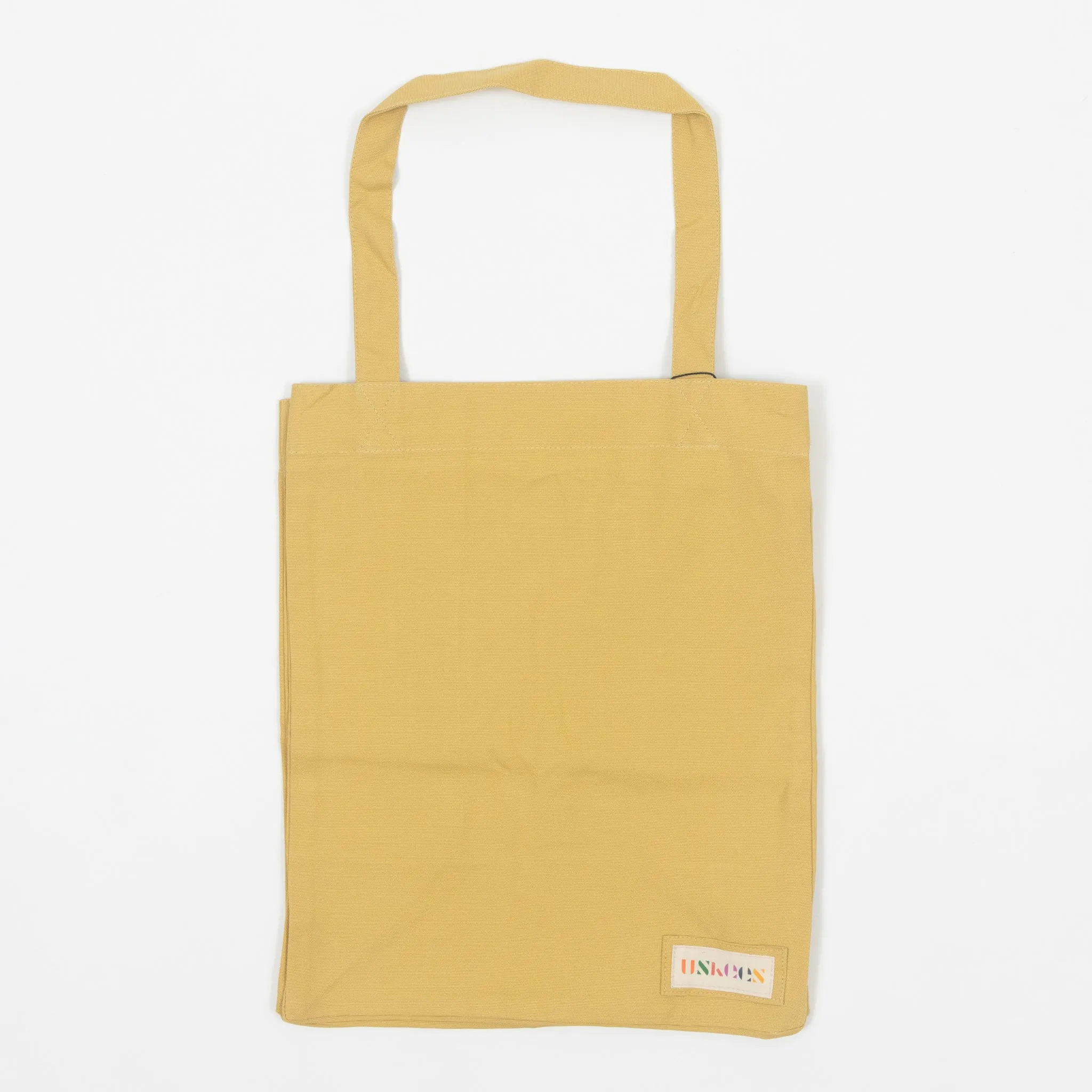 USKEES USKEES Small Organic Cotton Tote Bag in LIGHT YELLOW