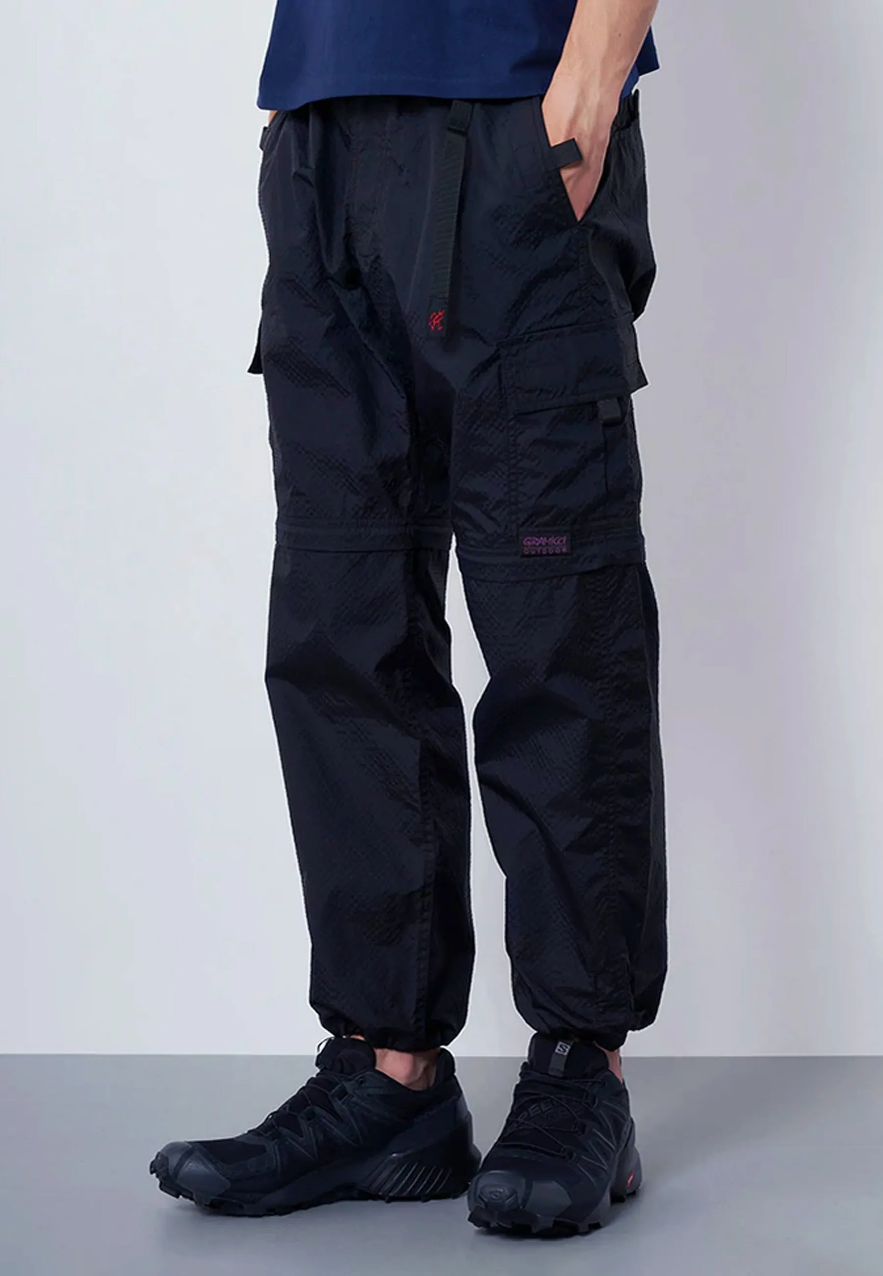 Utility Zip Off Cargo Pants - black