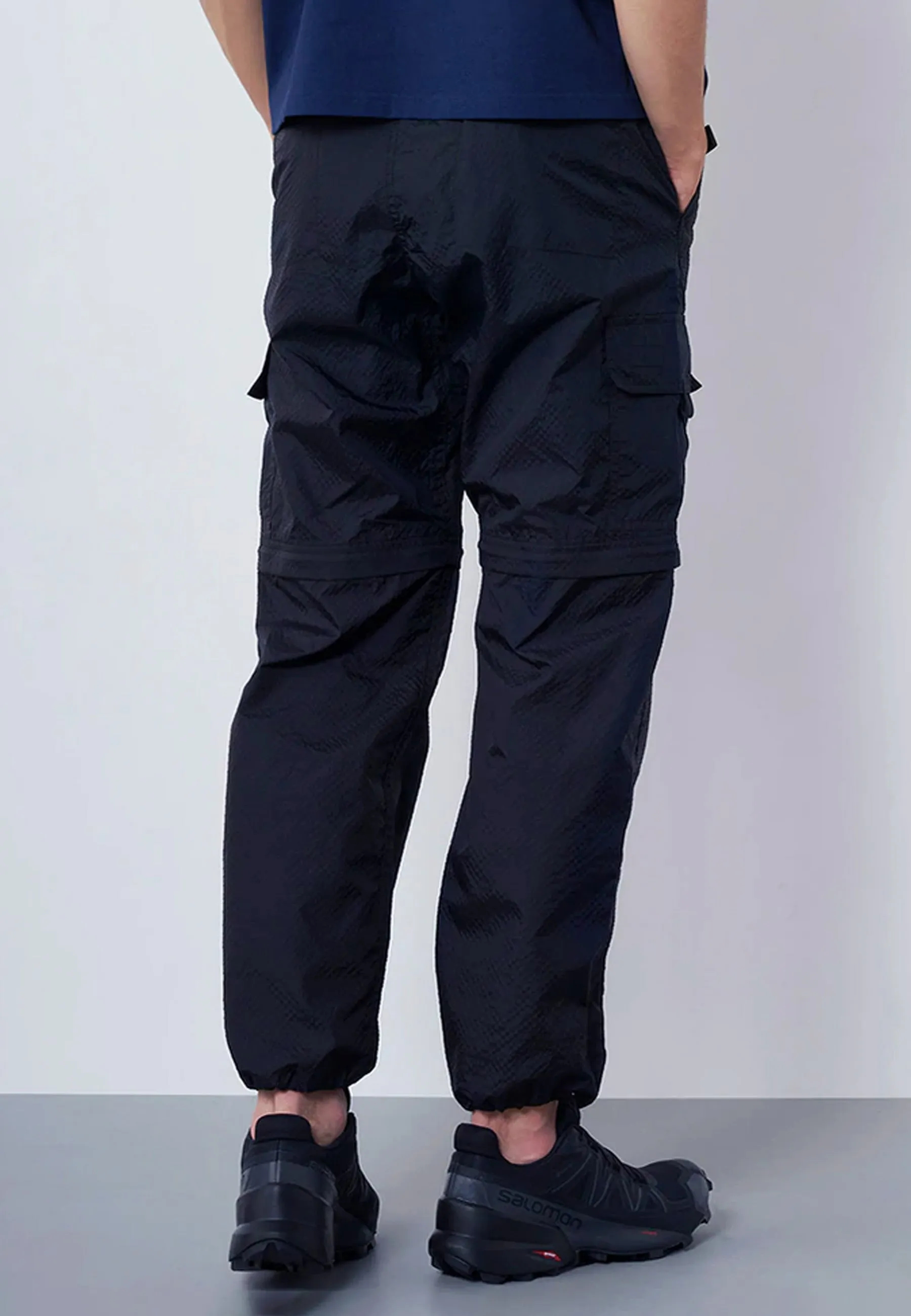 Utility Zip Off Cargo Pants - black