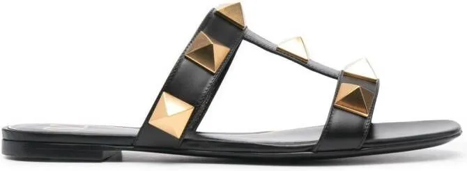 Valentino Garavani Roman Stud mule sandals Black