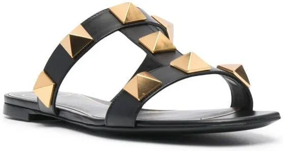 Valentino Garavani Roman Stud mule sandals Black