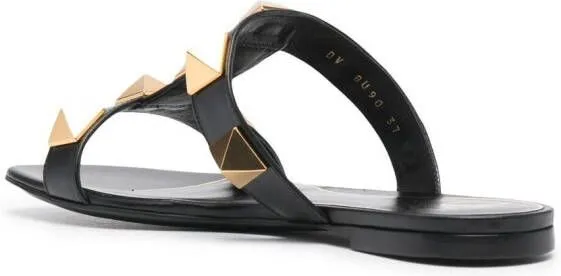 Valentino Garavani Roman Stud mule sandals Black