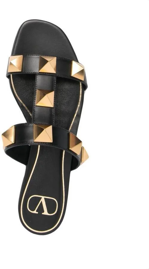 Valentino Garavani Roman Stud mule sandals Black