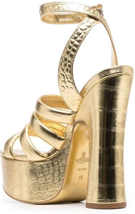 Vivienne Westwood Britney open-toe platform sandals Gold