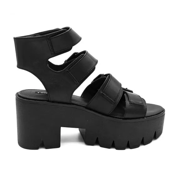 Windsor Smith W' Preslee Black Sandals