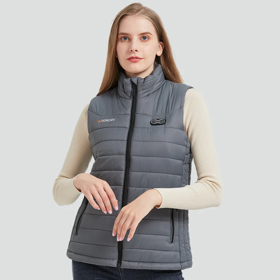 Women's Heated Vest-Gray